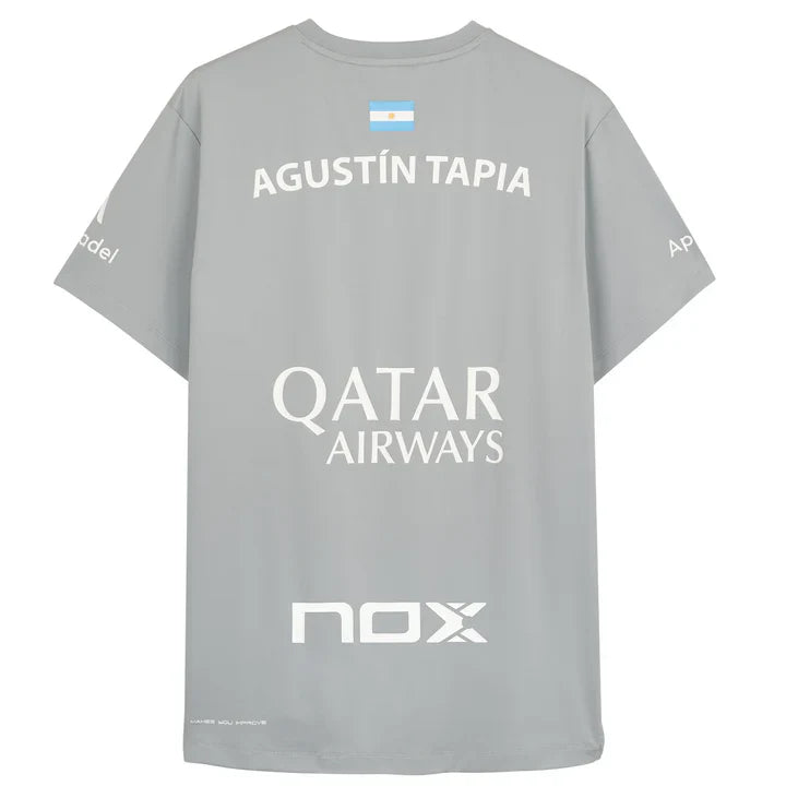 Camiseta Nox AT10 Sponsors By Agustin Tapia Gris