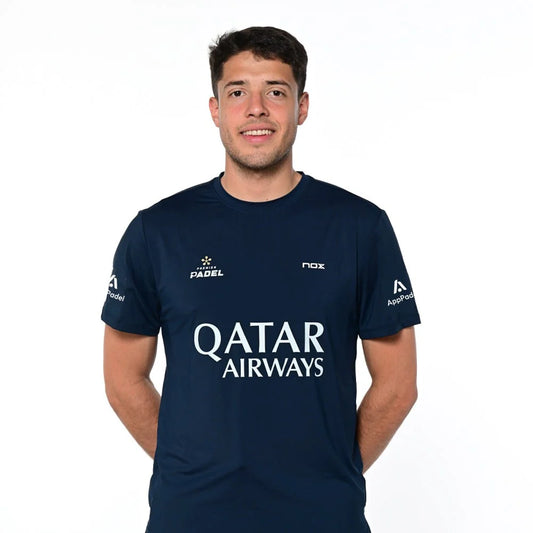 Camiseta Nox AT10 Sponsors By Agustin Tapia Azul Marino