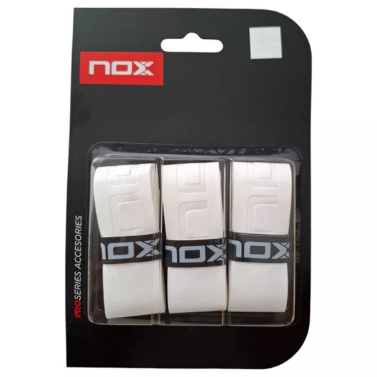 Overgrips Nox Pro Series Blanco Liso 3 Unidades