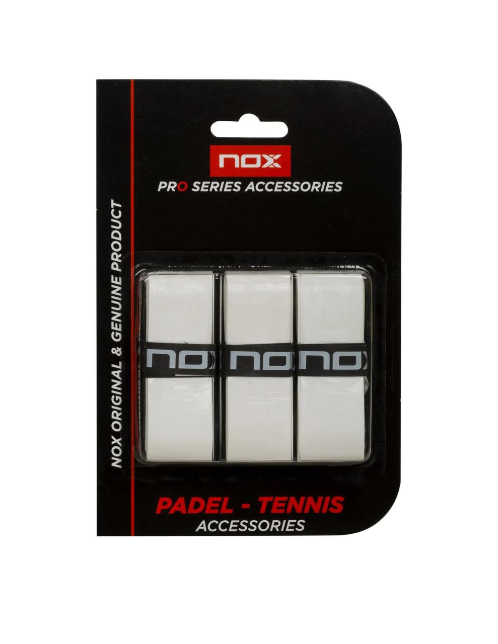 Overgrips Nox Set 3 Unidades Blanco Liso